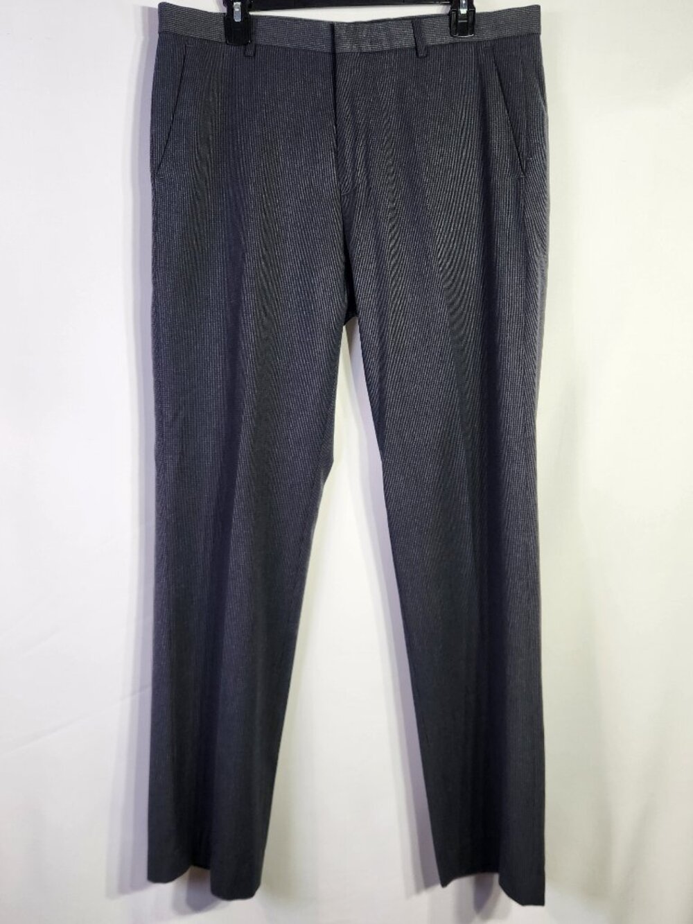 Calvin Klein Men’s Gray Dress Slacks Flat Front Straight Leg – Size 34x32